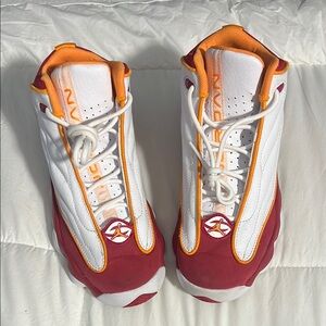 Jordan Pro Strong boys White, vivid orange & cardinal red Athletic Sneakers